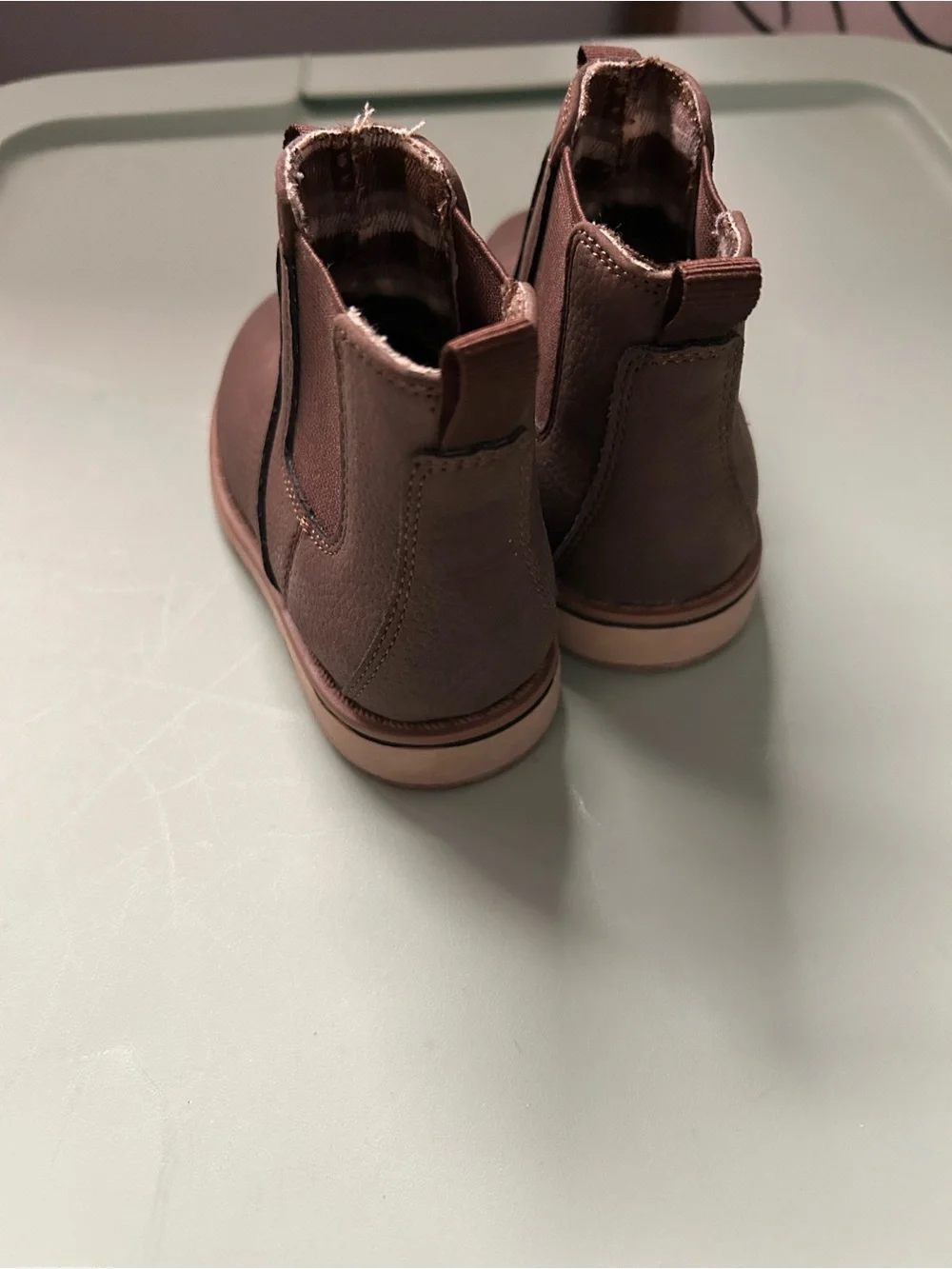 Eddie Bauer Brown Ankle slip on kids Boots size 7